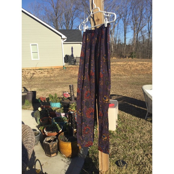 Vtg Ann Taylor womens stretchy pants P petite sheer purple 90s in living color - Picture 7 of 11